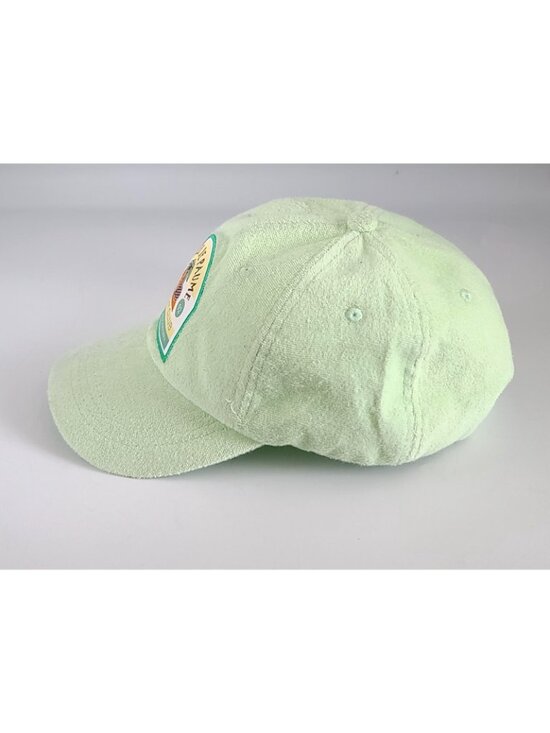 Anthropologie Terry Trucker Hat Snapback Le Jeu De Paume Patch Green Retro NWOT main image 4